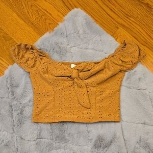 Urban Romantics Brown Crop Top, Womens Small, Great Condition